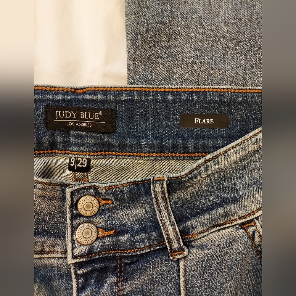 Judy Blue Trouser Retro Style Flare Jeans - 29x33 - Picture 3 of 9